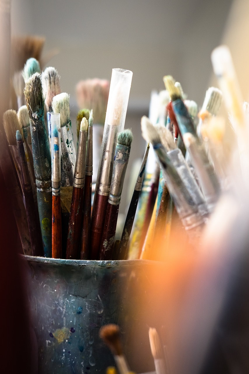 Picture of artist brushes